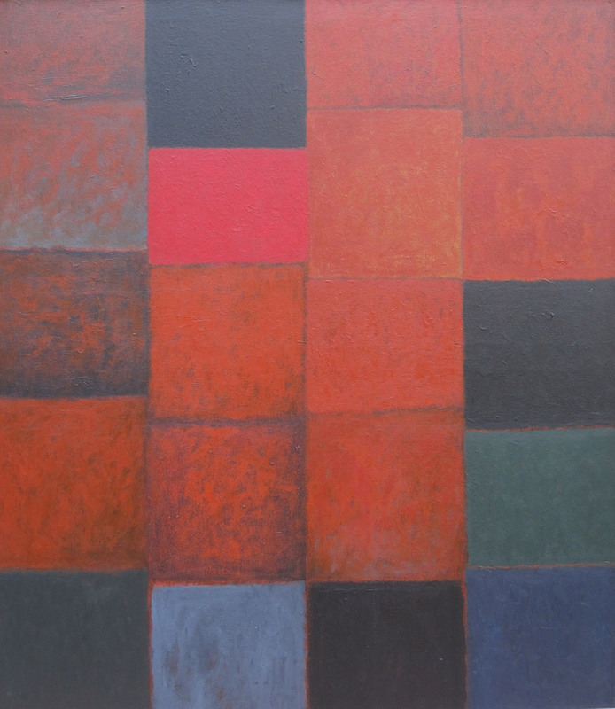 1-Vymezování, 2006, 110x95 cm, akryl, plátno
