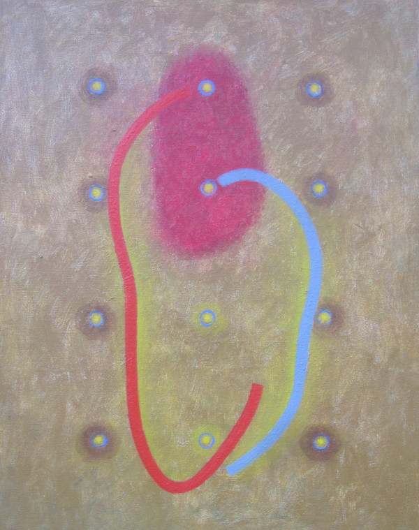 Blíženci, 2014 (12), 57 x 45 cm, akryl, plátno