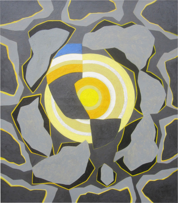 Kruhy jedné noci, 2014 (5), 110 x 95 cm, akryl, plátno