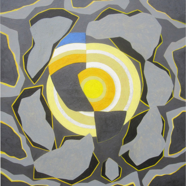 Kruhy jedné noci, 2014 (5), 110 x 95 cm, akryl, plátno