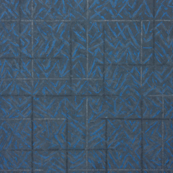 Modré struktury, 2006, 120x105 cm, akryl, plátno