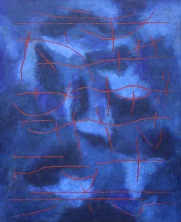 Moře, 2010, 110x95 cm, akryl, plátno