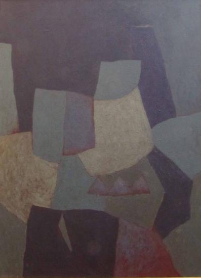 Na hrázi, 2009, 100x80 cm, akryl, plátno