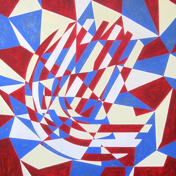Otevřený kruh, 2014, 8, (1),125 x 105 cm, akryl, plátno