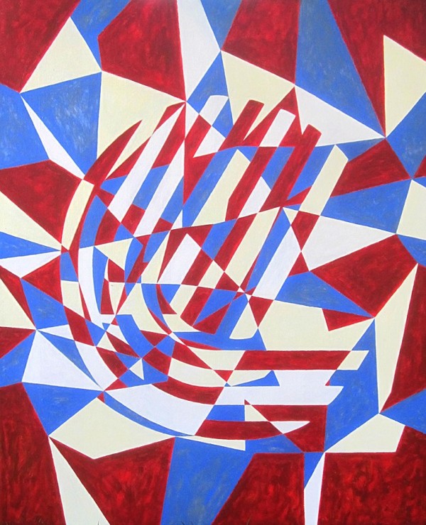Otevřený kruh, 2014, 8, (1),125 x 105 cm, akryl, plátno