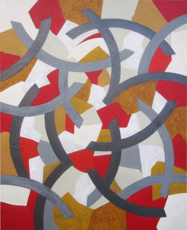 Přesahy a setkávání, 2014 (7), 74 x 60 cm, akryl, plátno