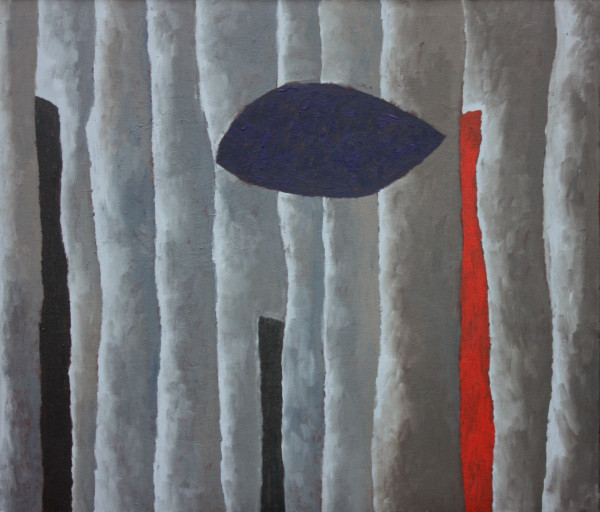 Přibližování, 2010, 125x145, akryl, plátno