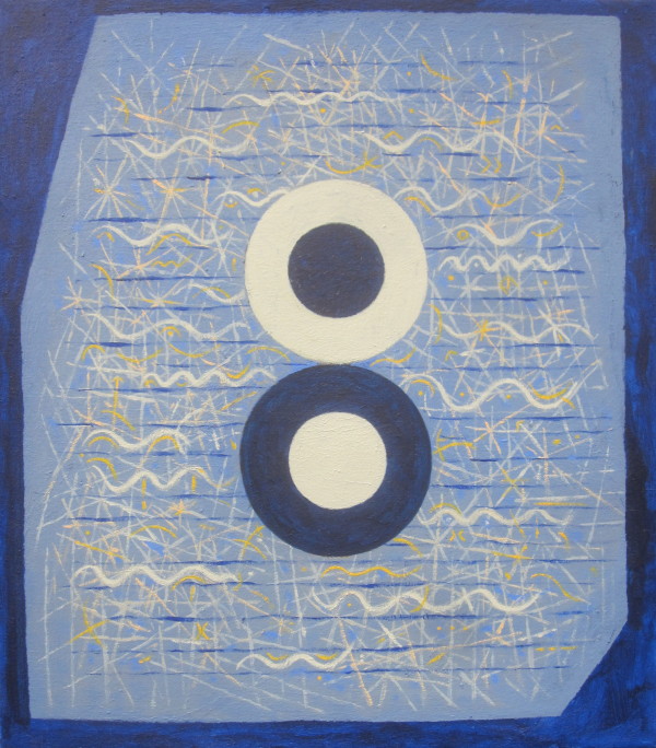 Rosettská deska duše, 2014 (11), 57 x 50 cm, akryl, plátno