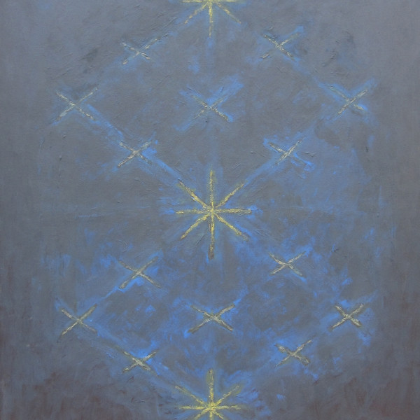 Souhvězdí, 2008, 100x80 cm, akryl, plátno