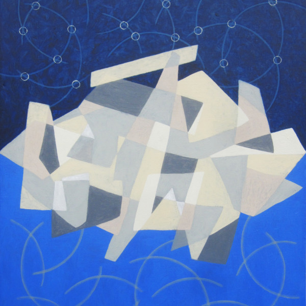 Tři roviny, 2014, (9), 74 x 60 cm, akryl, plátno