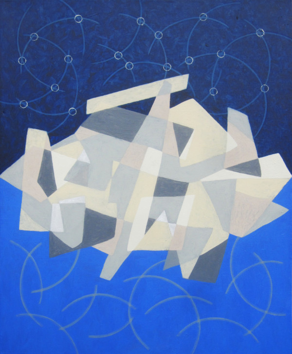 Tři roviny, 2014, (9), 74 x 60 cm, akryl, plátno