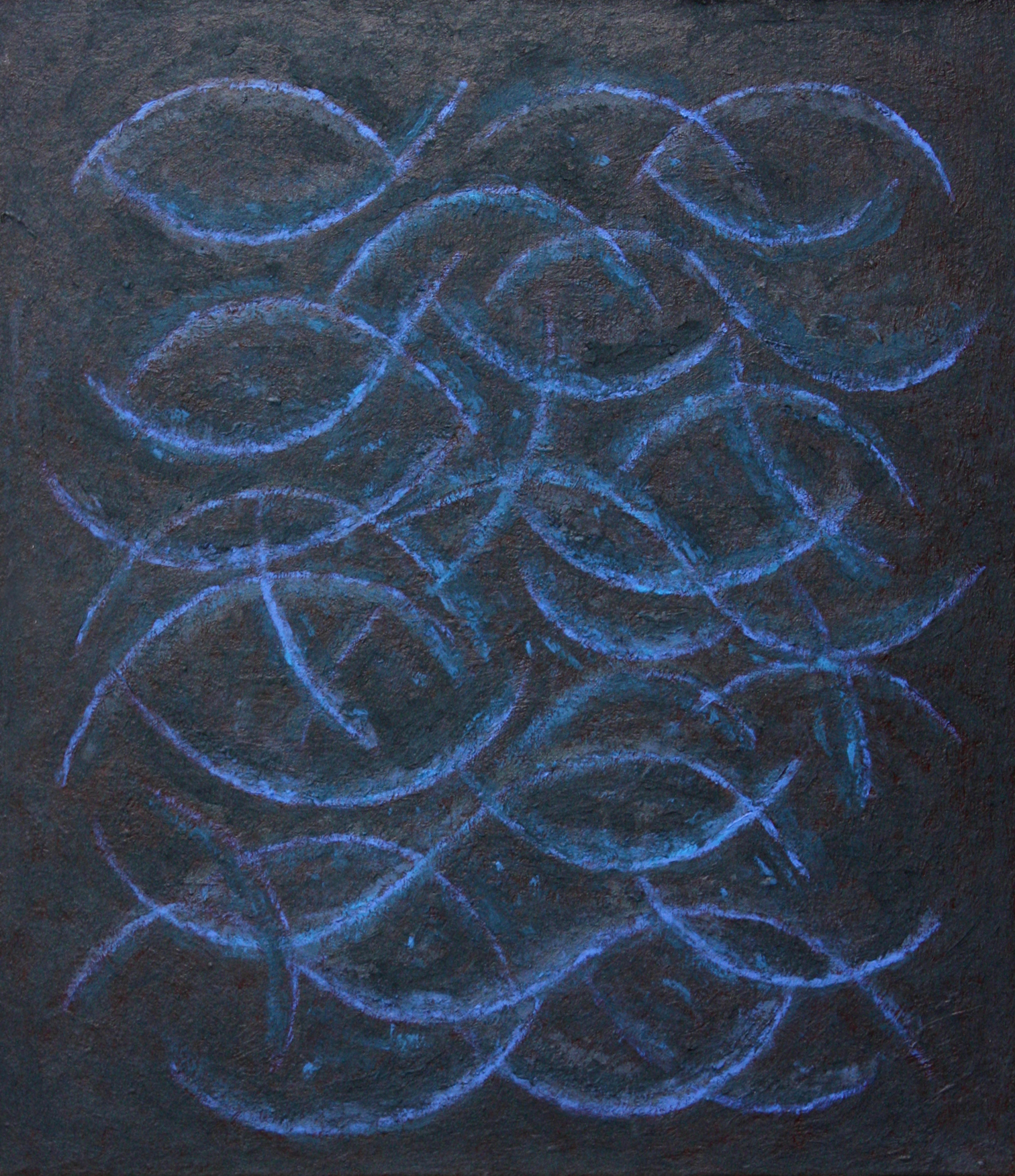 Zavřené oči, 2010, 57x50 cm, akryl, plátno