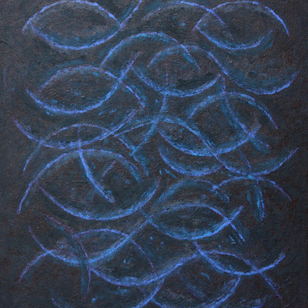 Zavřené oči, 2010, 57x50 cm, akryl, plátno