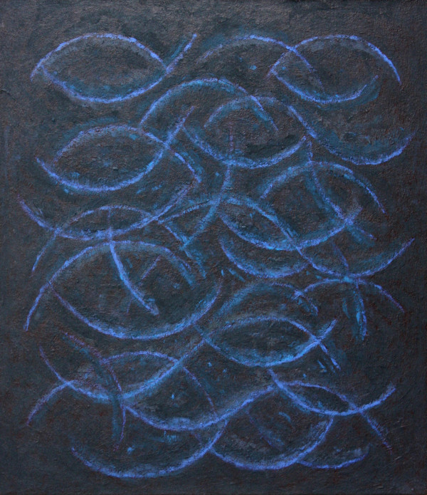Zavřené oči, 2010, 57x50 cm, akryl, plátno